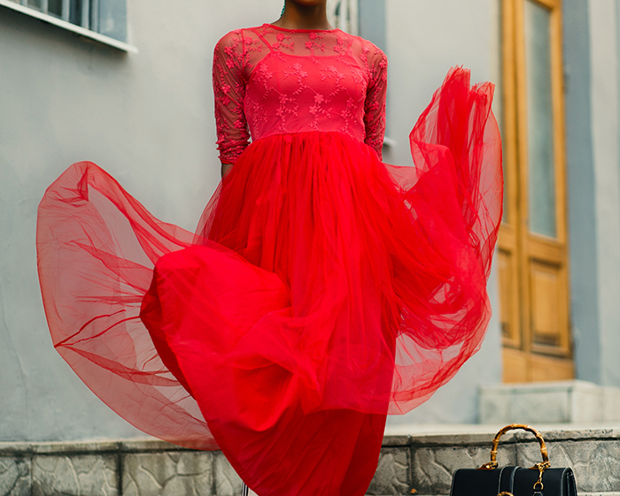 røde kjoler