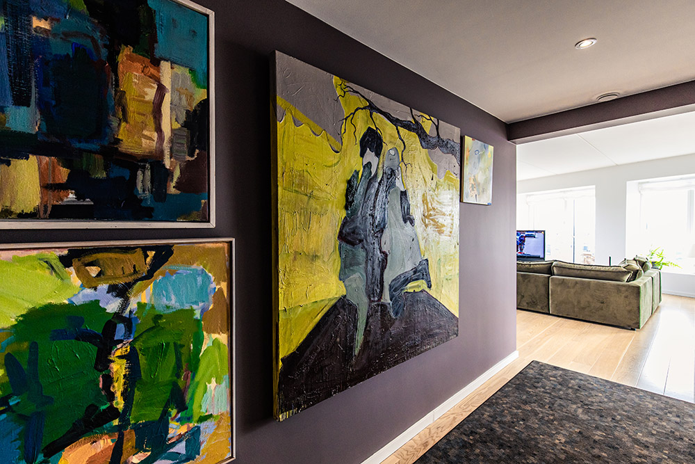 lejlighed kunst og tæpper