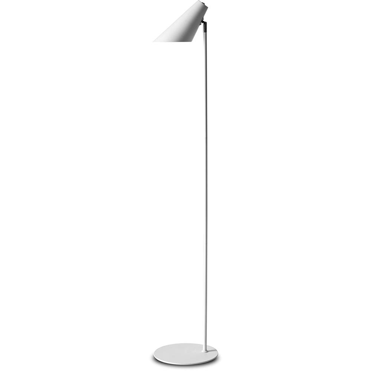 Hvid gulvlampe i simpelt design