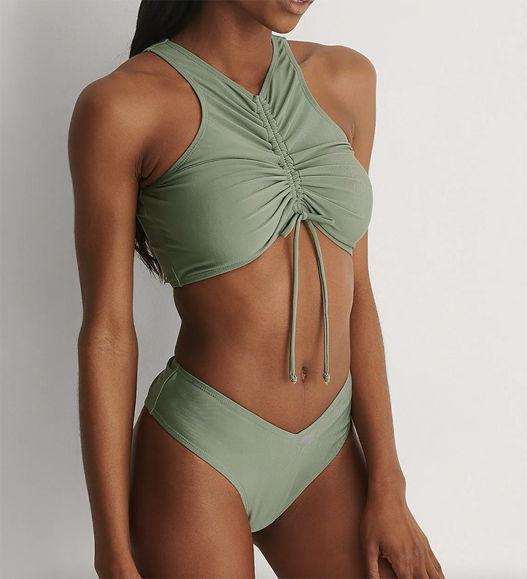 Army grøn bikini i anderledes design