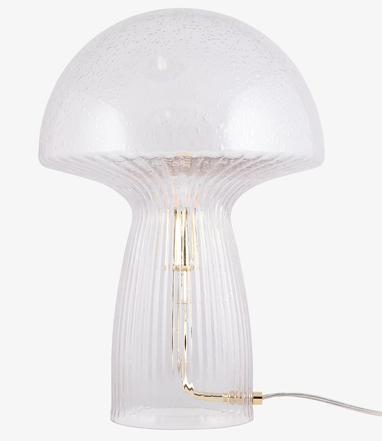 Smuk svampeformet glaslampe