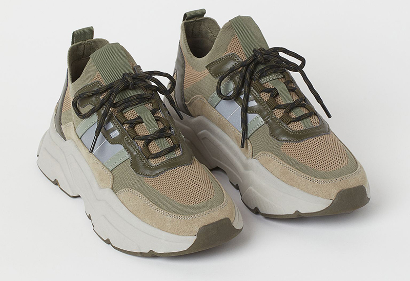 Chunky sneakers i camouflage farver