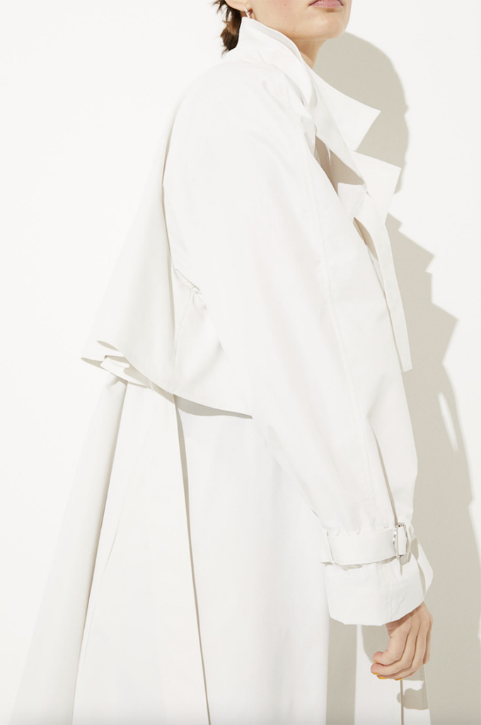 Klassisk hvid trench coat