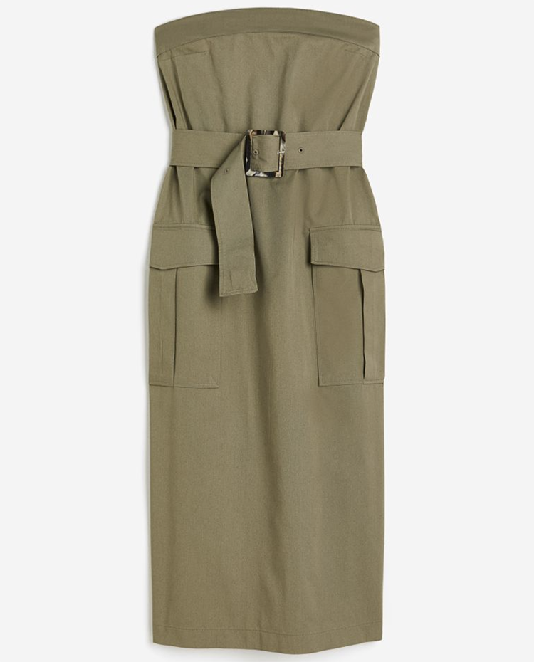 Flot Militærinspireret Khakikjole