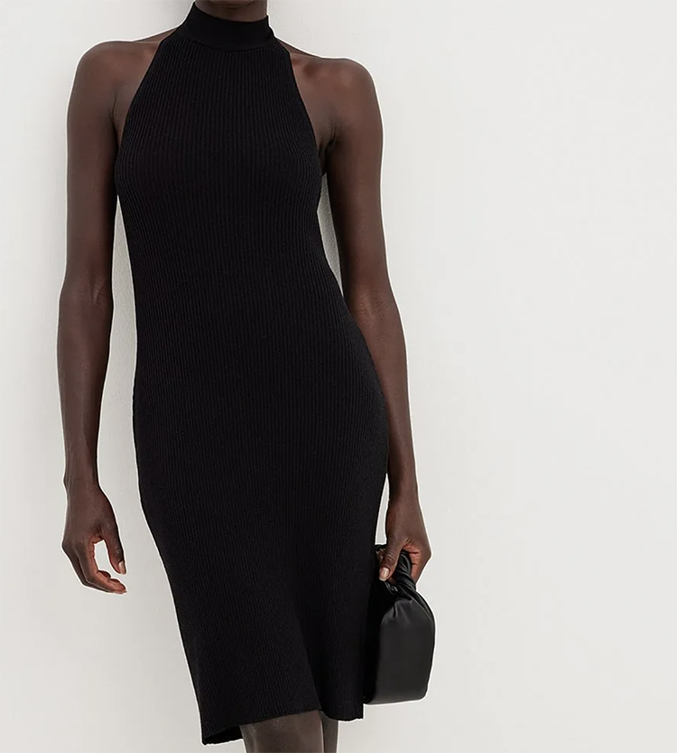 Sofistikeret og elegant kjole med Rullekrave