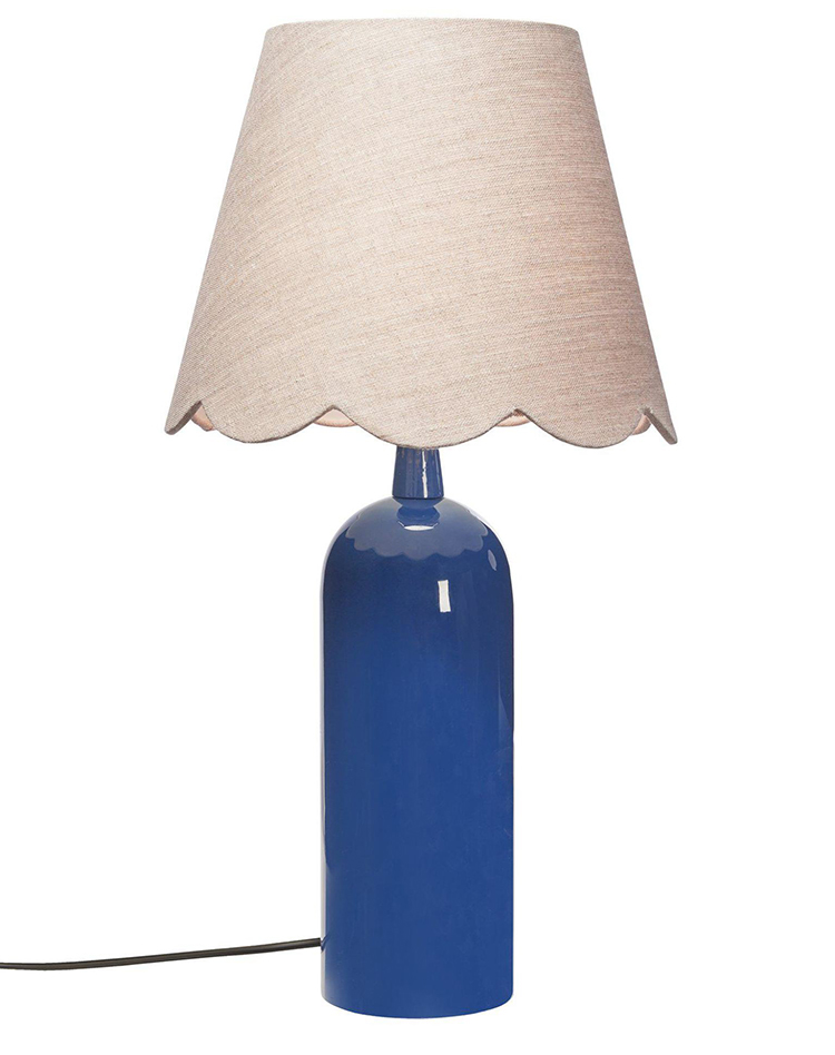 Elegant Koboltblå Bordlampe