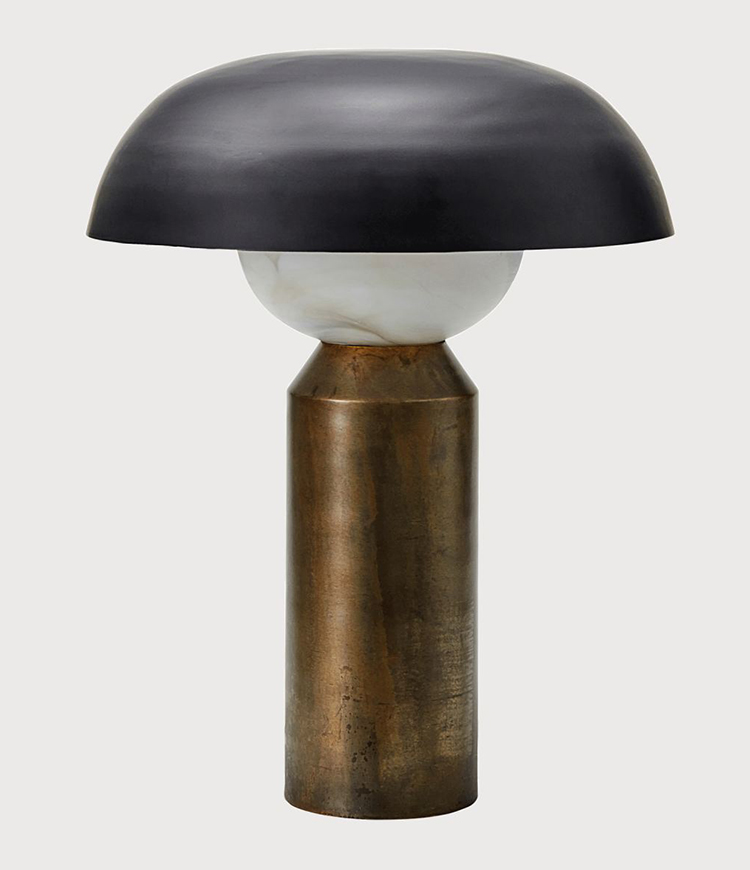 Flot Bordlampe i Børstet Bronze