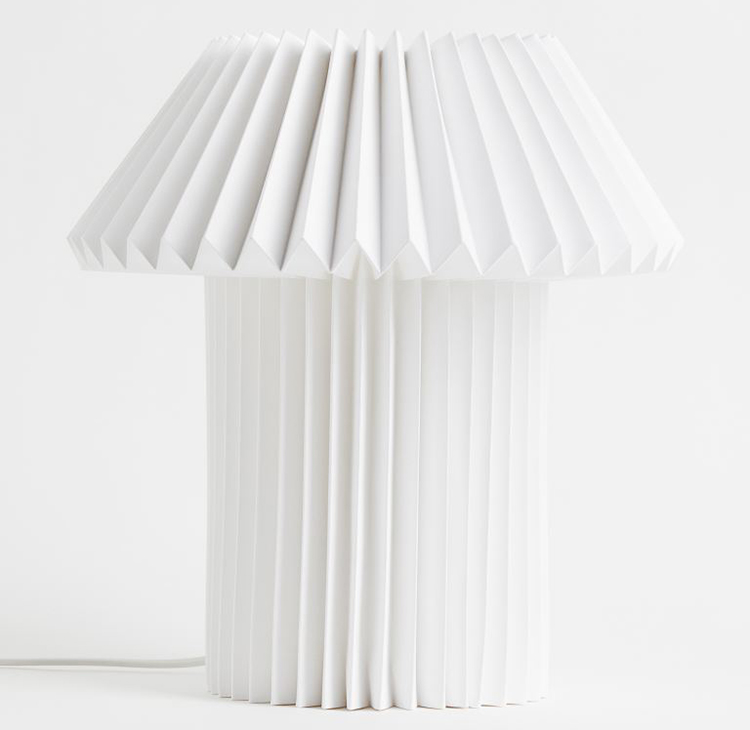 Geometrisk Foldet Papirbordlampe