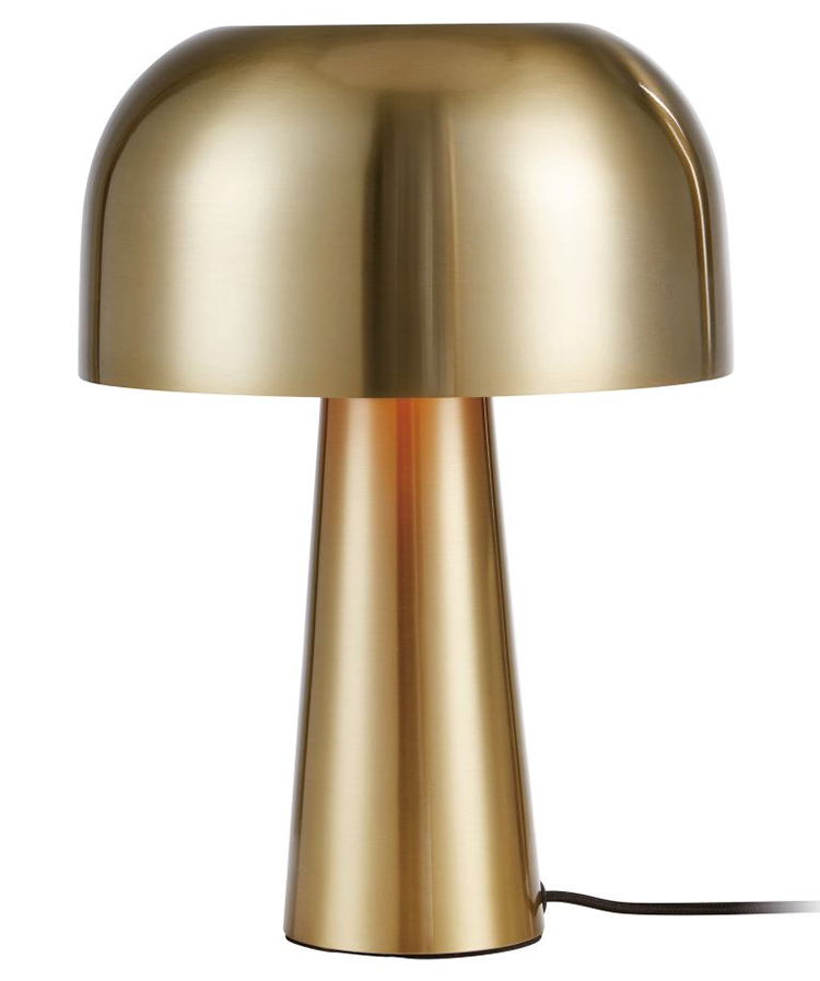 Sleek Guldfarvet Bordlampe