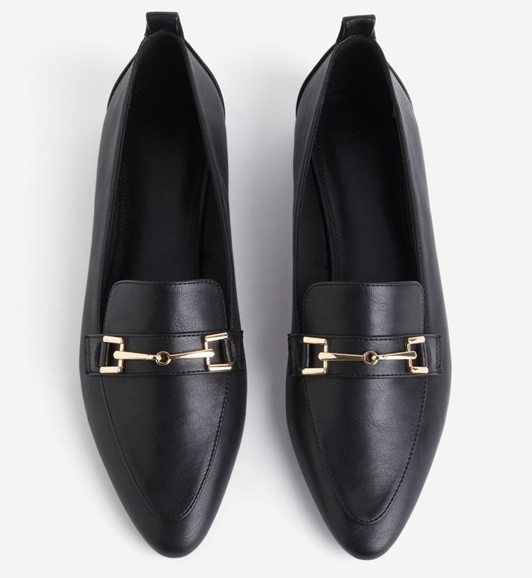 Sleek Sorte Loafers til den Stilbevidste Dame