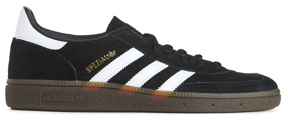 Sorte Klassiske Adidas Sneakers med Guldaccent