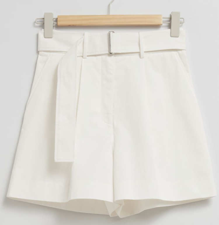Stilfulde Hvide Shorts i Bomuld til Damer