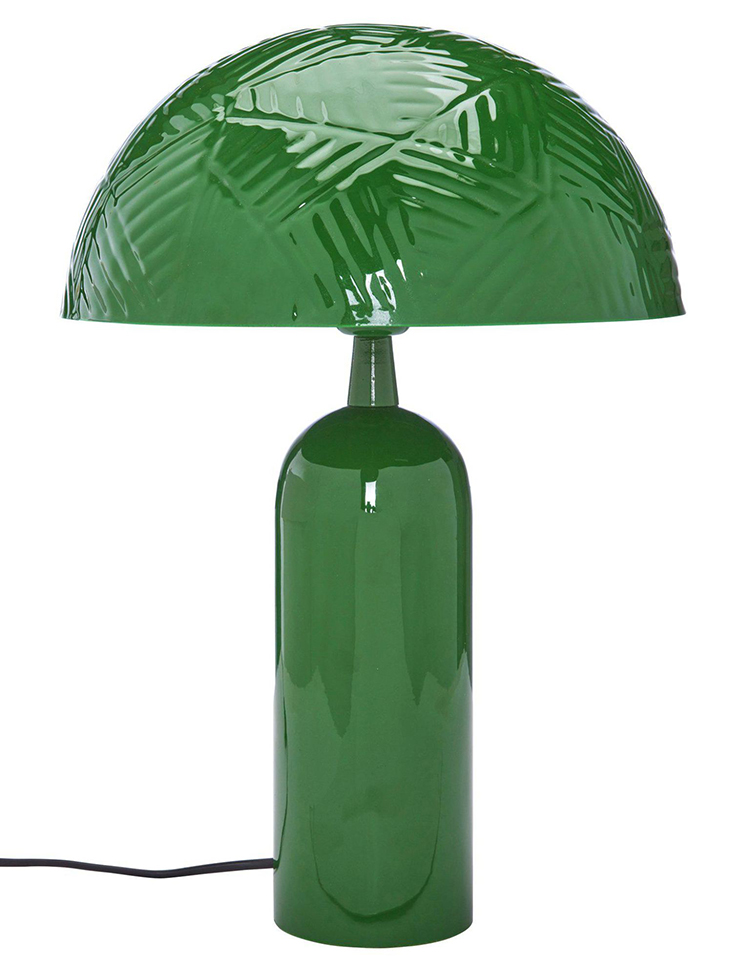 Tropisk Grøn Glasbordlampe