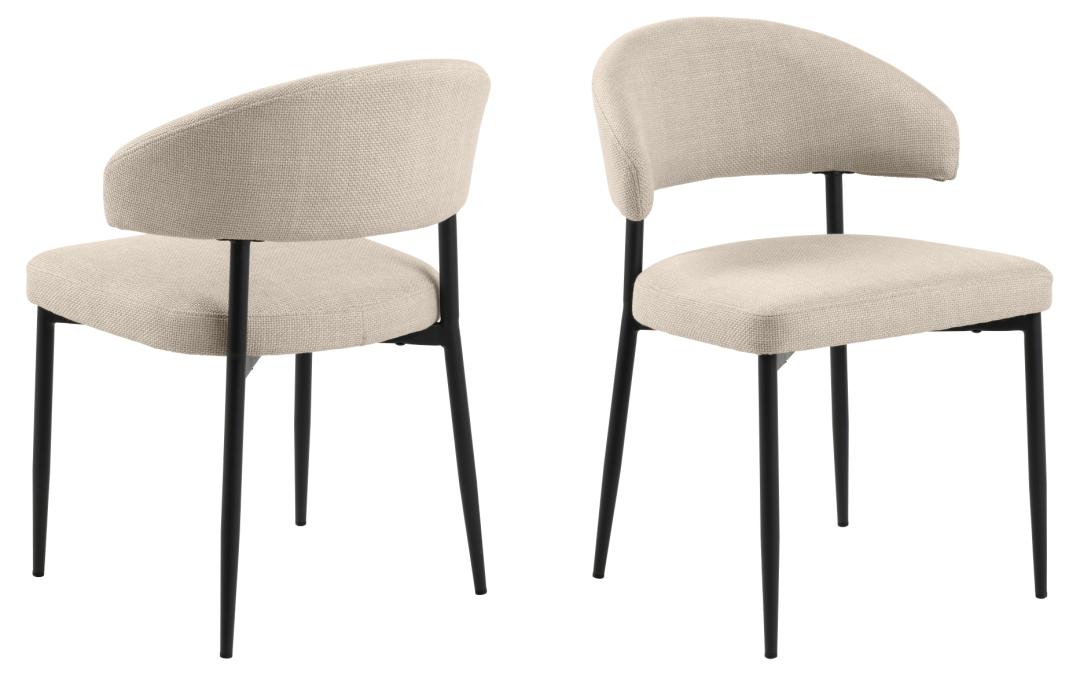 ACT Nordic Edina spisebordsstol i beige stof
