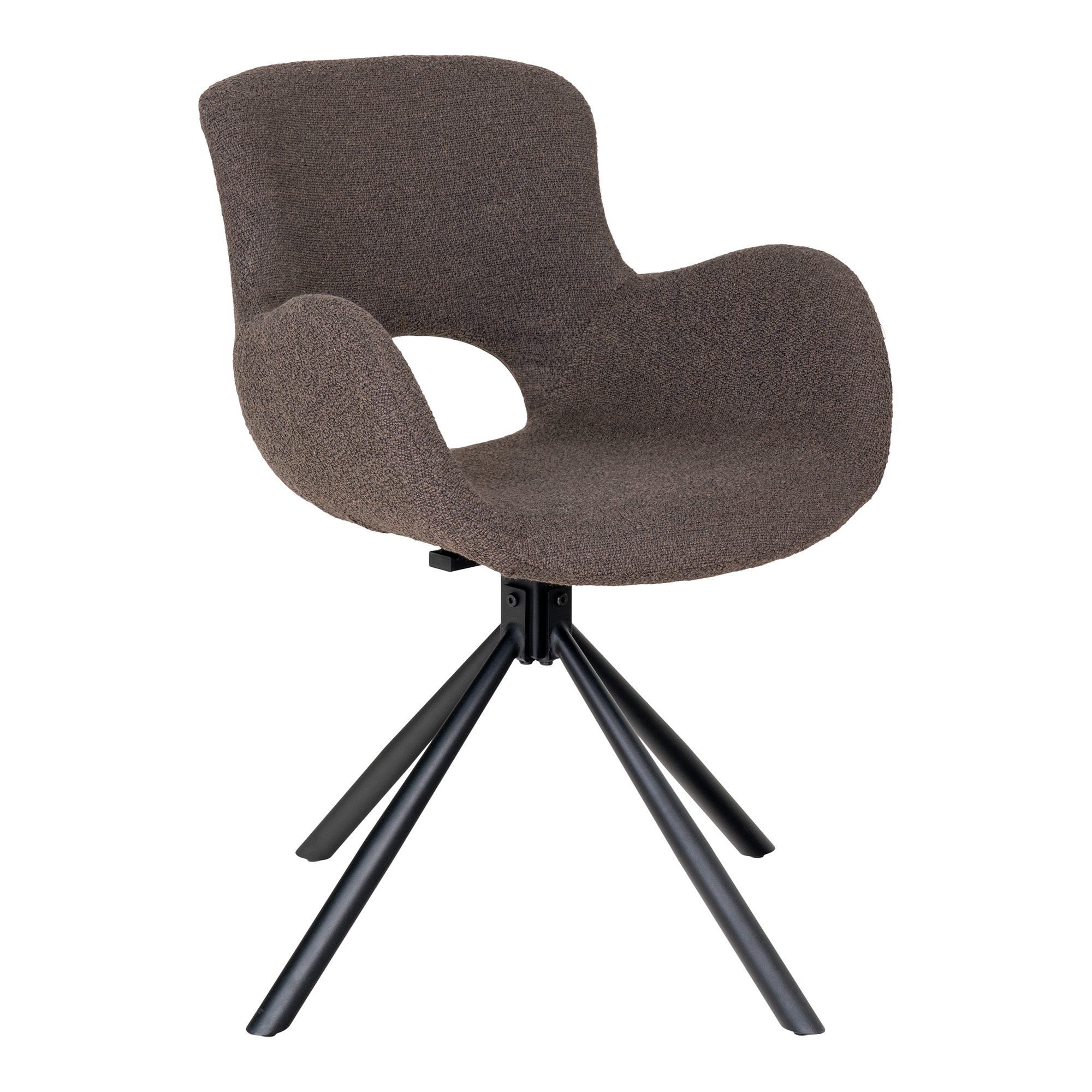 House Nordic Amorim spisebordsstol i mushroom bouclé