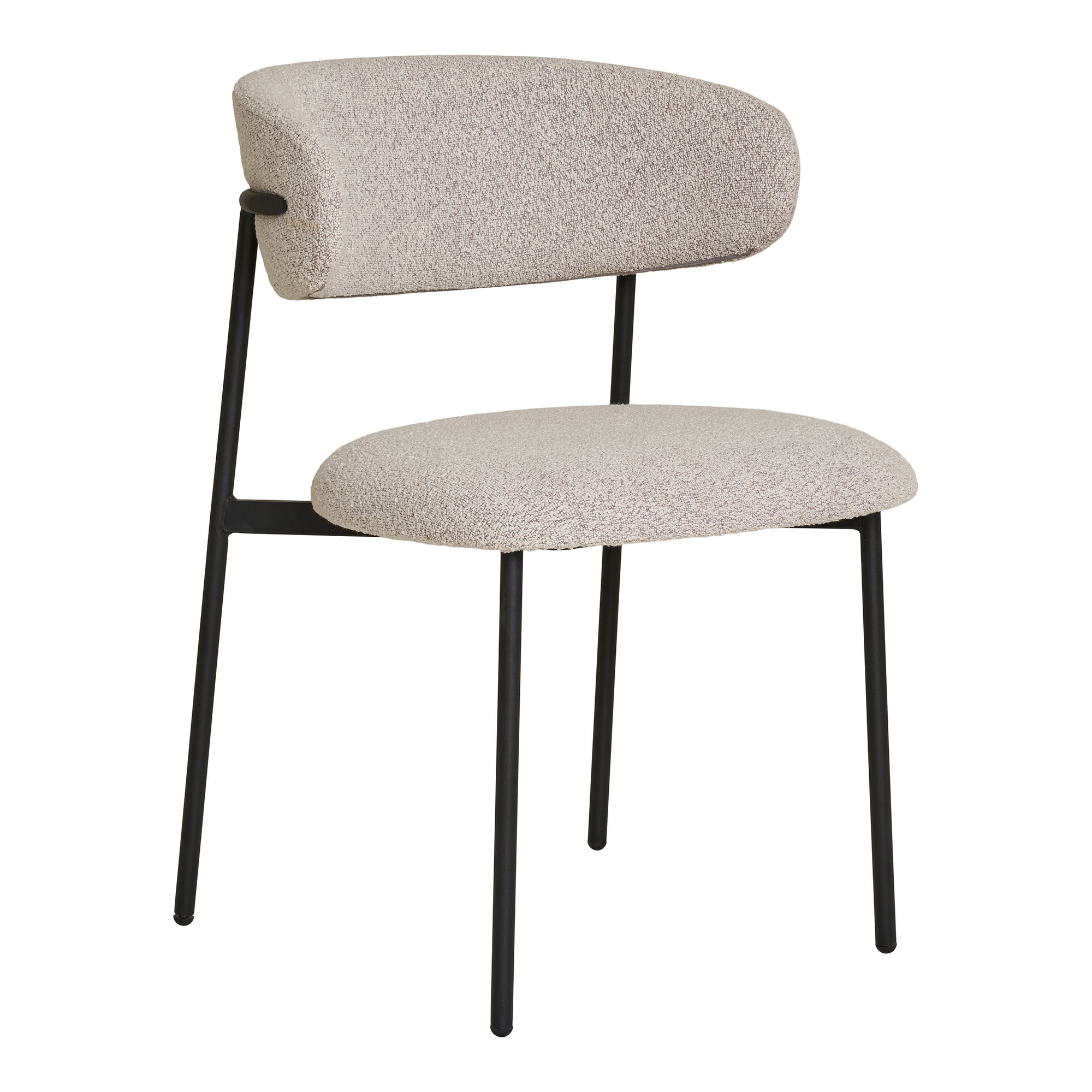 House Nordic Mira spisebordsstol i sand bouclé