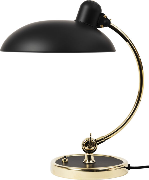 Fritz Hansen Kaiser Idell bordlampe i sort med messingarm