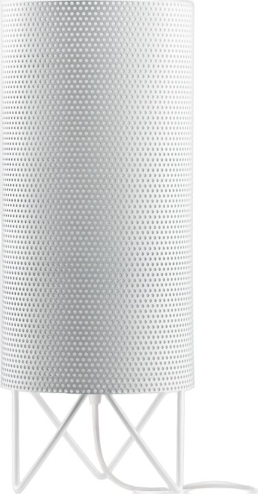 Gubi Pedrera H2O bordlampe i hvid perforeret stål