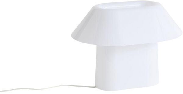 HAY Drome bordlampe i hvid opal acryl