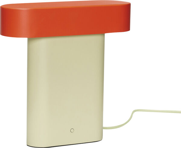 Hübsch Sleek bordlampe i sort med messingdetalje