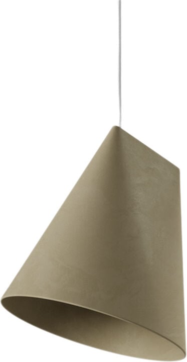 Moebe Ceramic Pendant, Wide (olive)