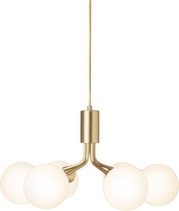 Nuura Apiales 6, brushed brass/opal
