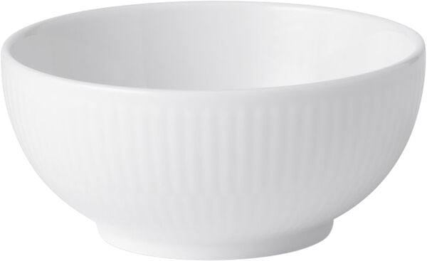 Royal Copenhagen Hvid Riflet lille skål 24 cl
