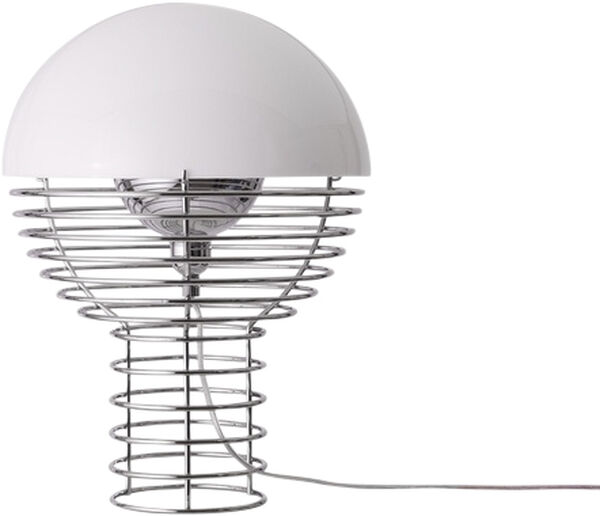 Verpan Wire bordlampe i forkromet stål