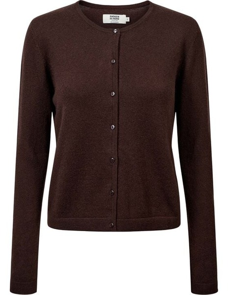 Mabel 3 cardigan i brun cashmere fra Magasin du Nord Collection