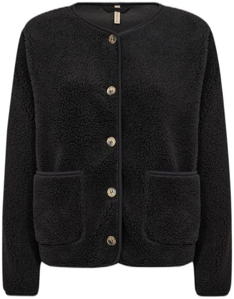 Sort SC-Onyx 2 cardigan fra SoyaConcept med lommer