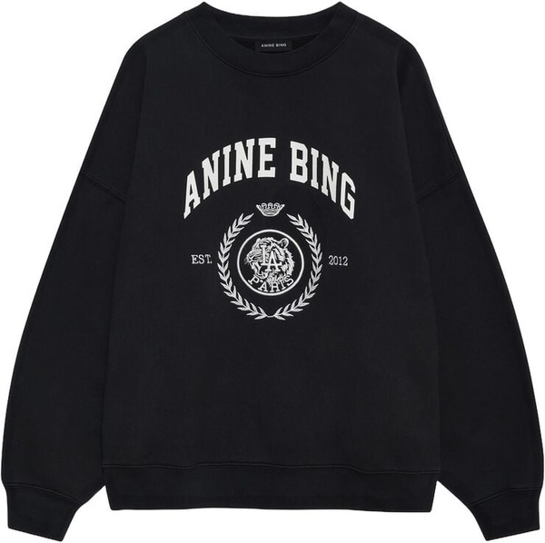 Sort Miles collegiate sweatshirt fra Anine Bing