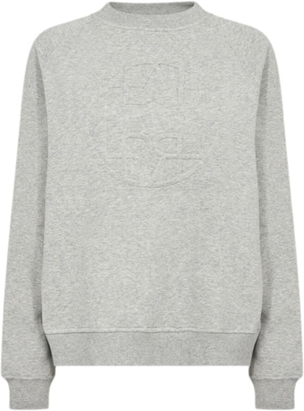 Grå LR-NUKA 11 sweatshirt med tonalt logo fra Levete Room
