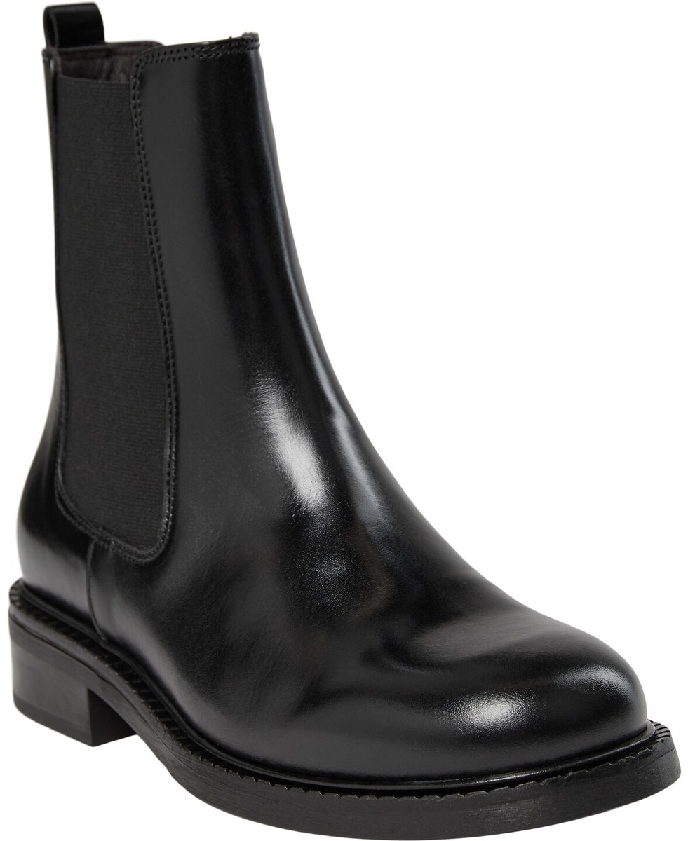 Slank sort Billi Bi B1157 Chelsea boot i læder