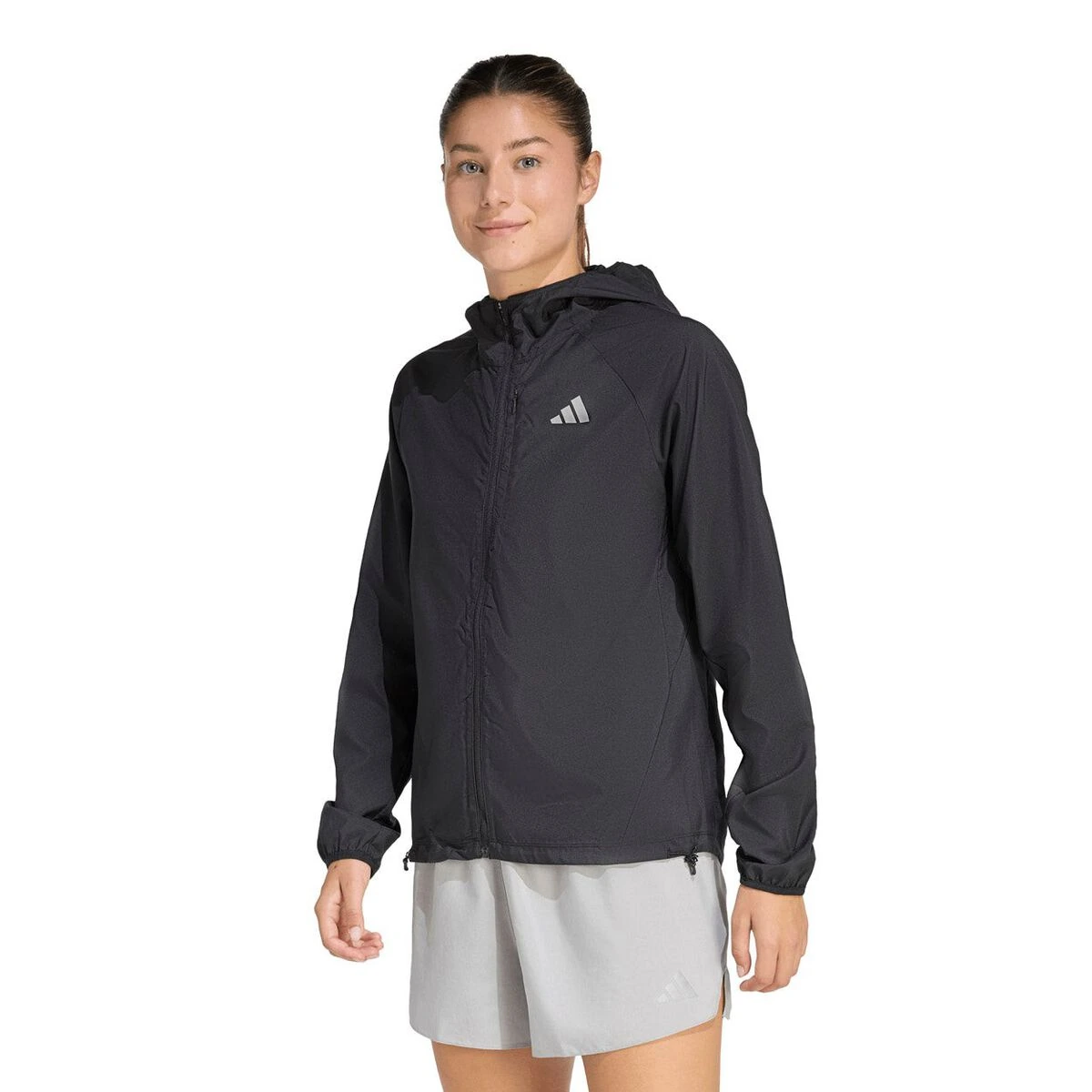 Sort adidas Adi365 Essentials løbejakke