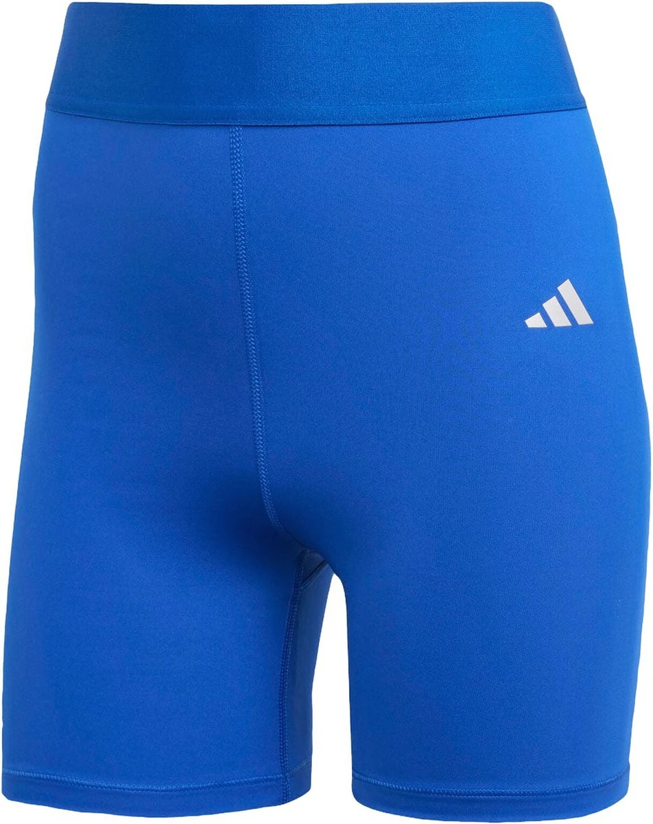 Blå TECHFIT korte træningstights fra adidas