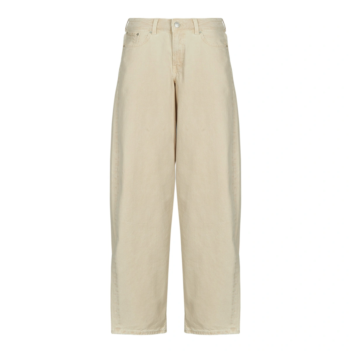 Ecrufarvede JXFUJI COLOR barrel jeans fra JJXX