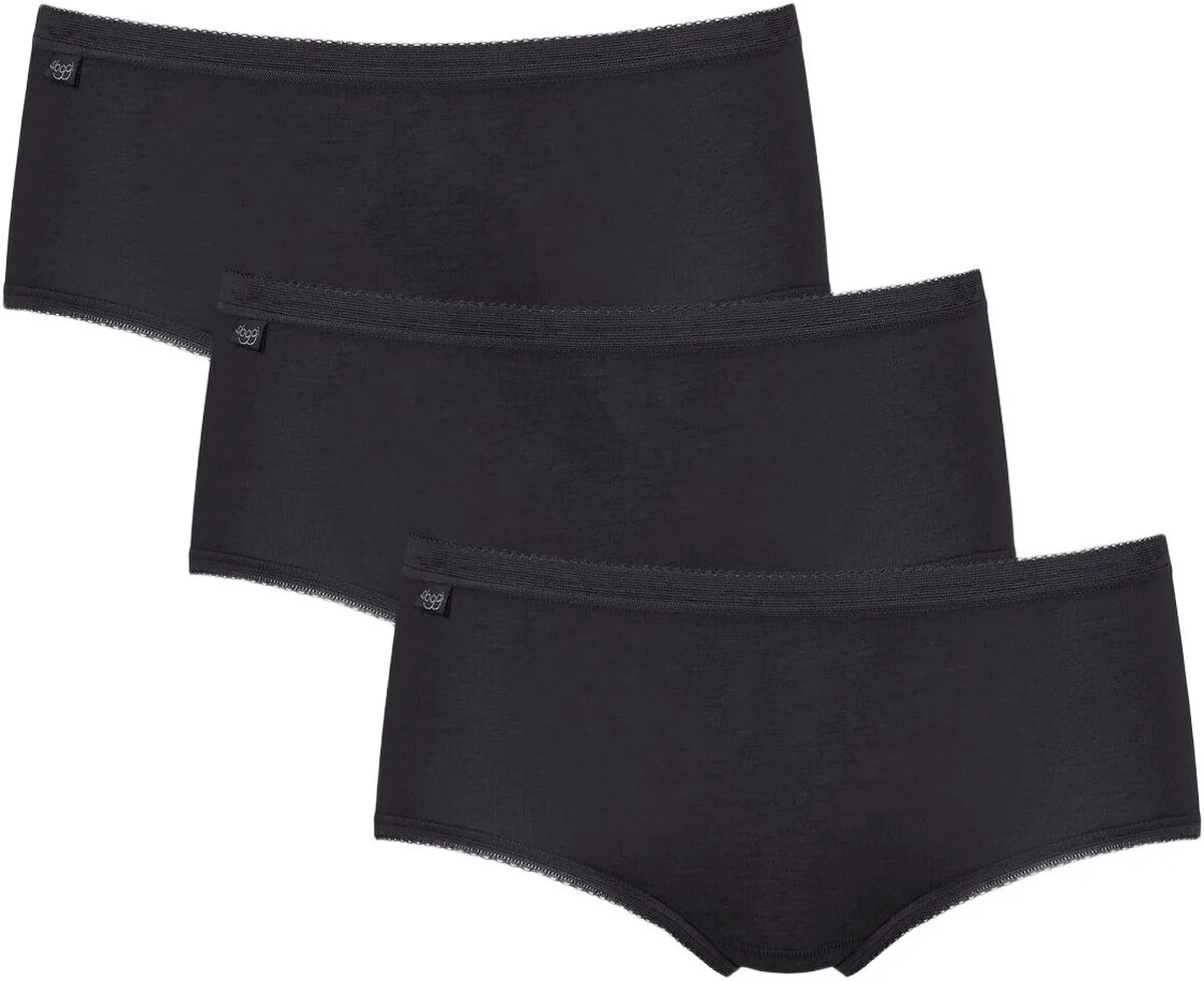 Tre sorte Sloggi Basic Midi bomuldstrusser