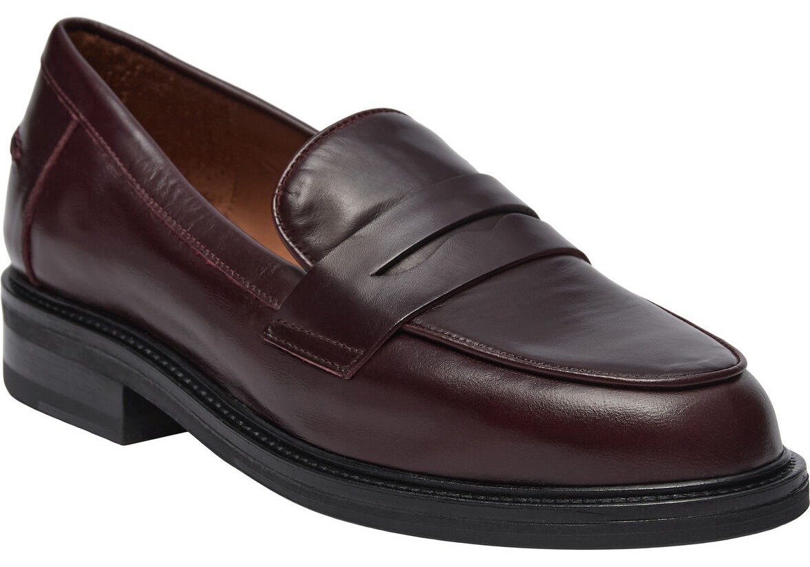 Mørkebordeaux B1350 loafers i skind fra Billi Bi