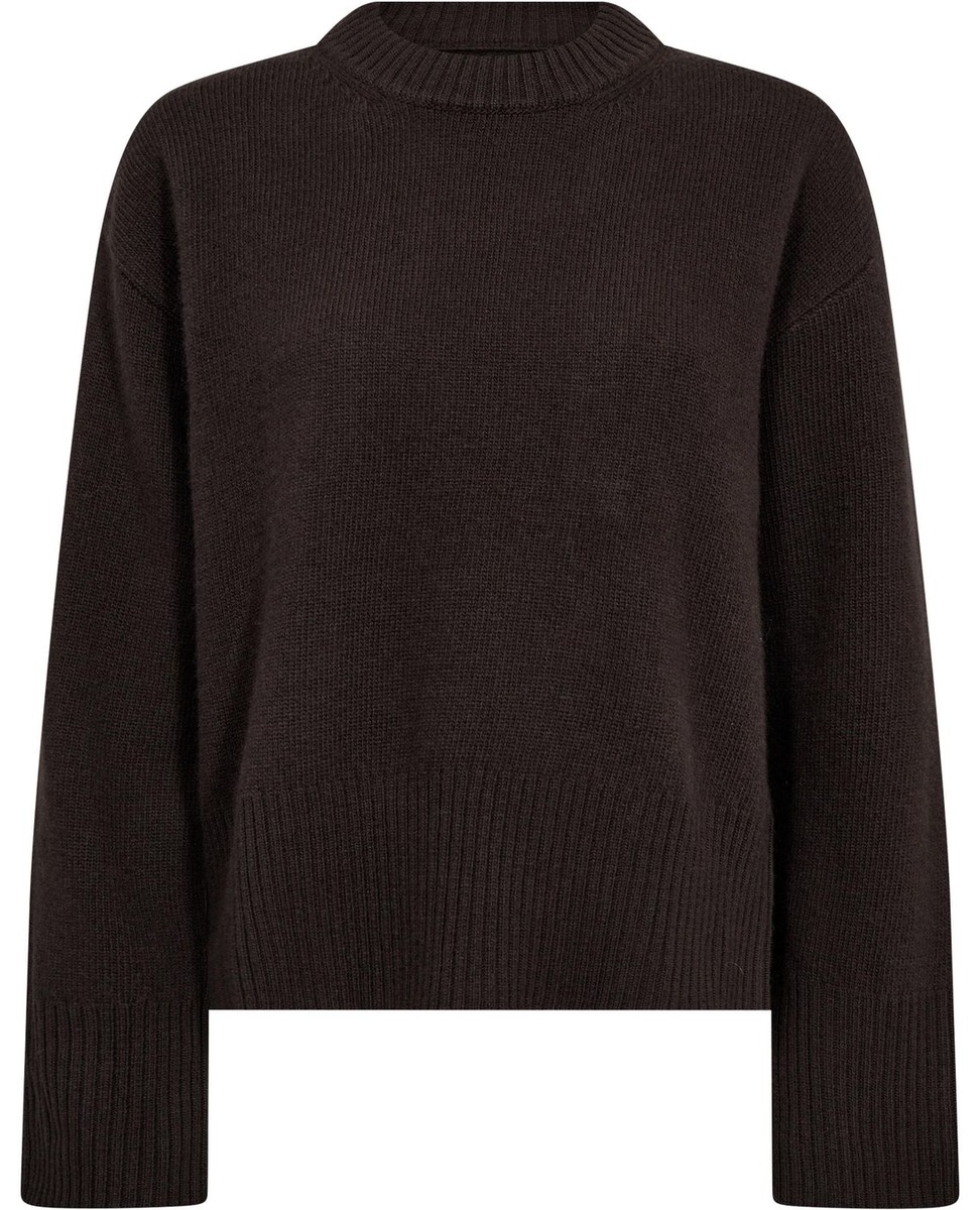 Mørkebrun Giselle 1 lammeuldsstrik fra Magasin du Nord Collection