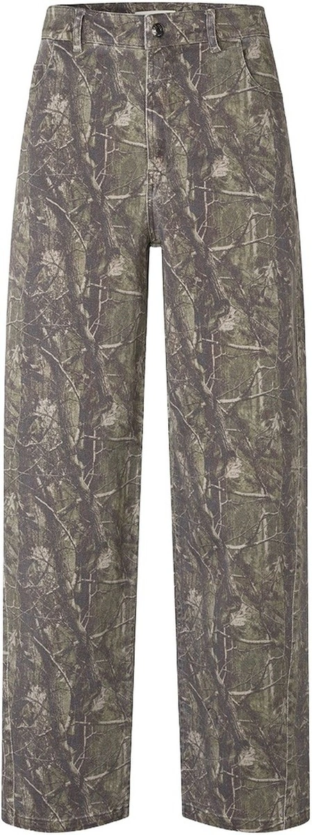 Printede Cartonmd barrel jeans fra Modström