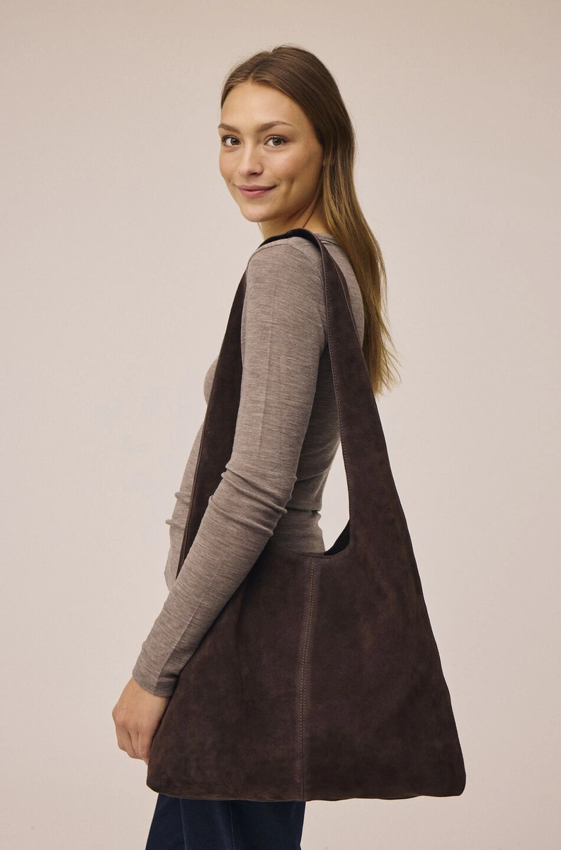 Kaffebrun Magasin Esi Crossbody-taske i læder