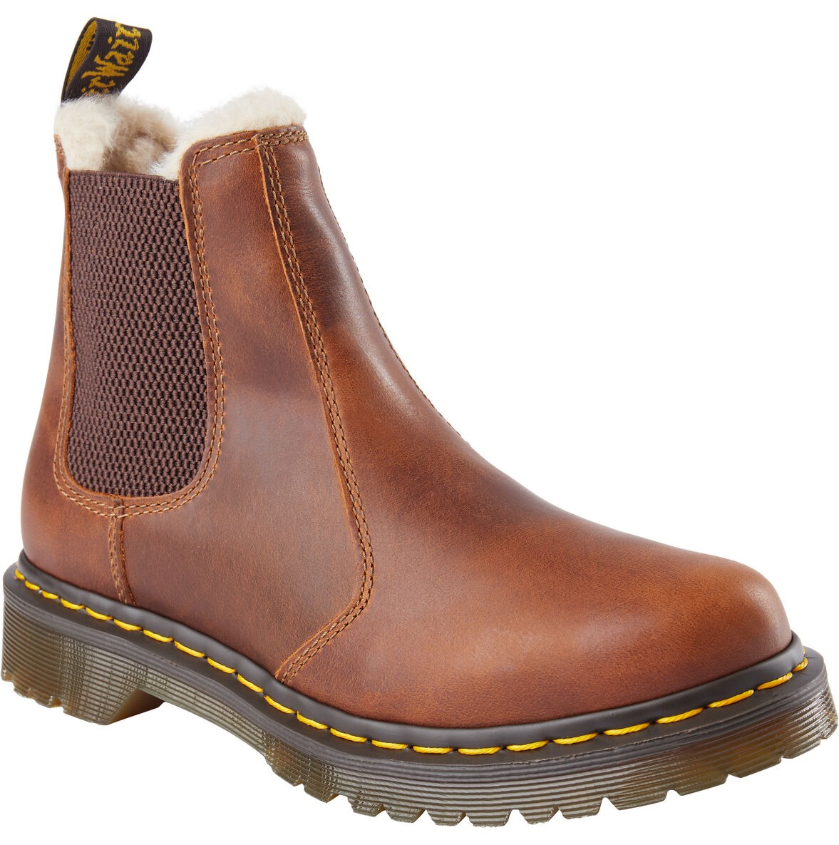 Brun foret Dr. Martens 2976 Leonore Chelsea boot
