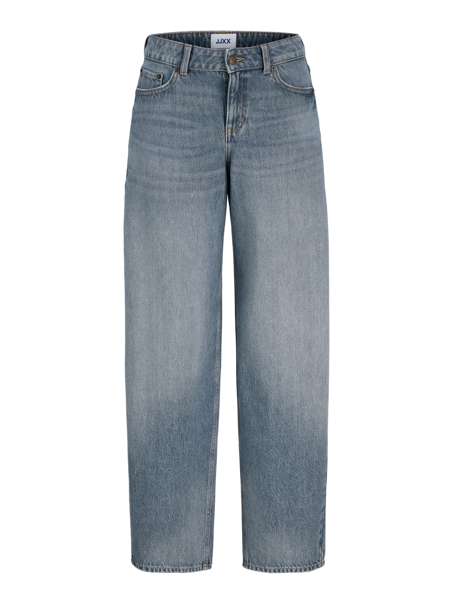 Mellemblå JXFUJI R251 barrel jeans fra JJXX