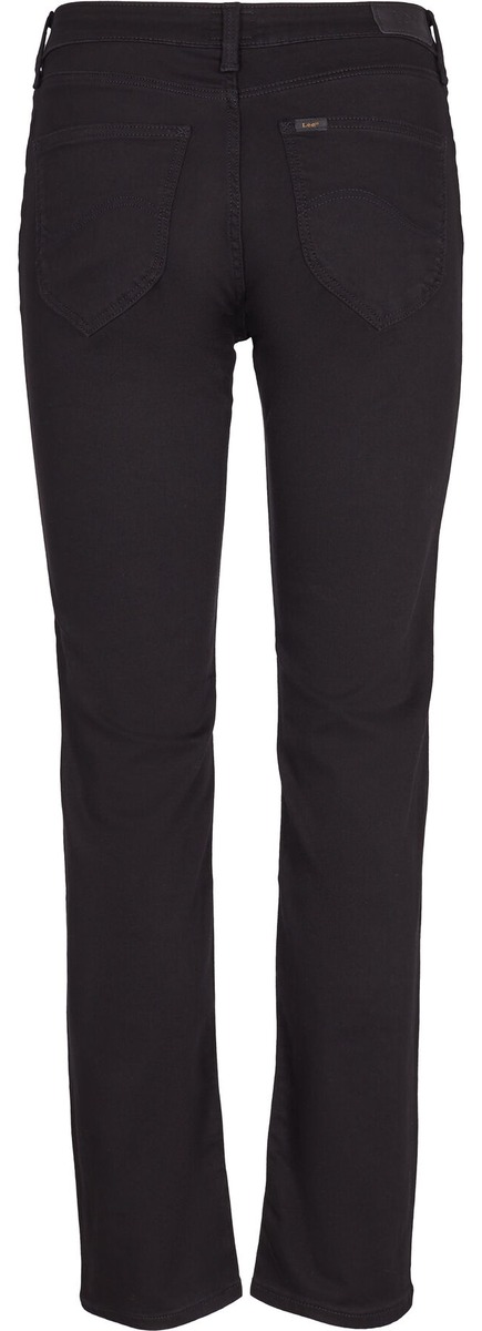 Sorte Lee Marion straight jeans med stretch