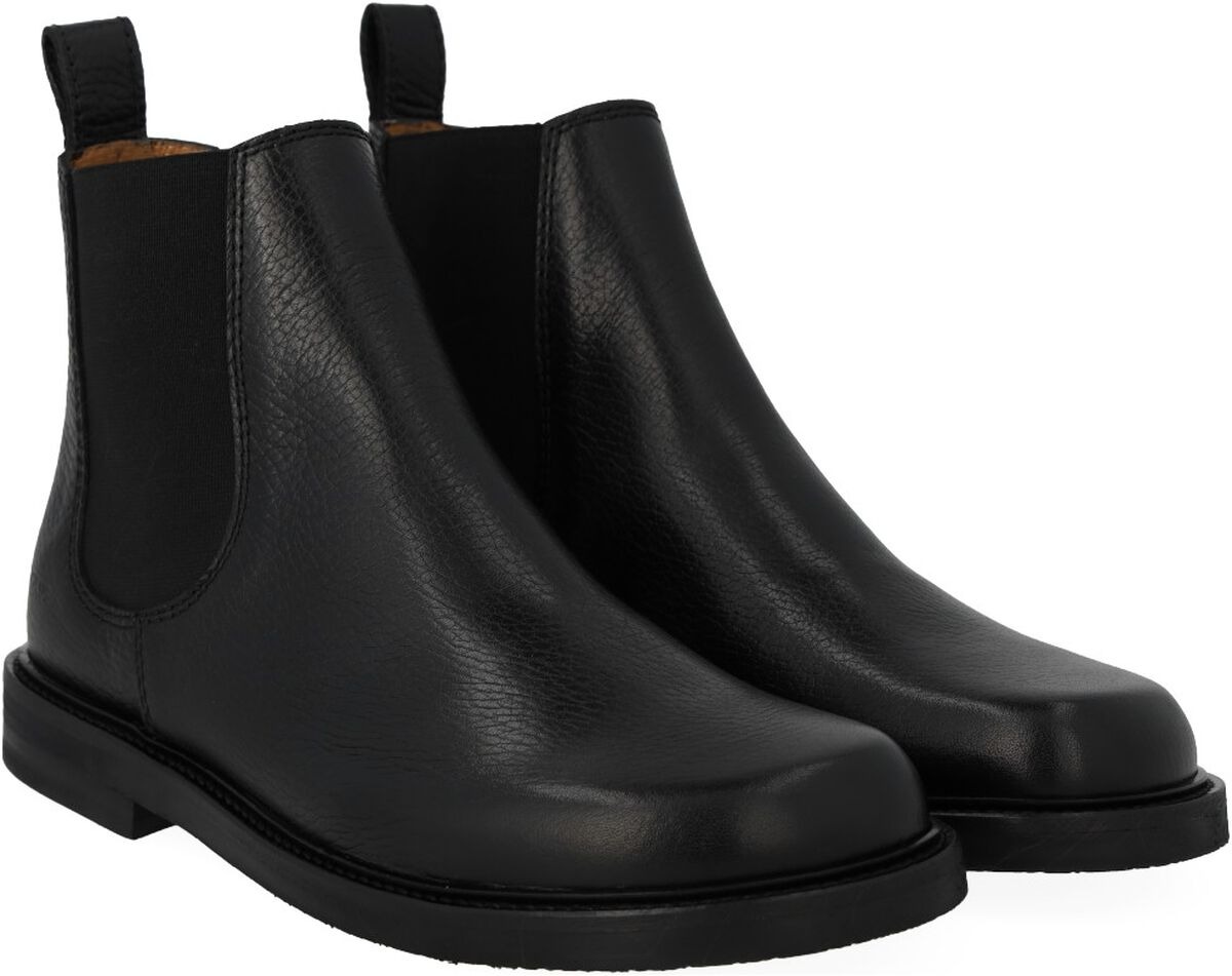Sort ANGULUS Chelsea boot med bred pasform