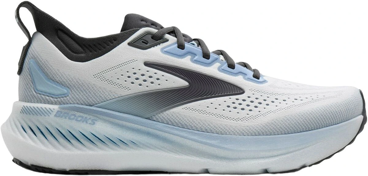 Lyseblå Brooks Glycerin GTS 23 støttende løbesko til kvinder