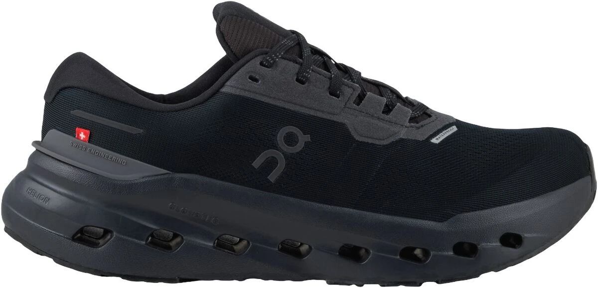 Sorte On Cloudrunner 3 Waterproof løbesko til kvinder