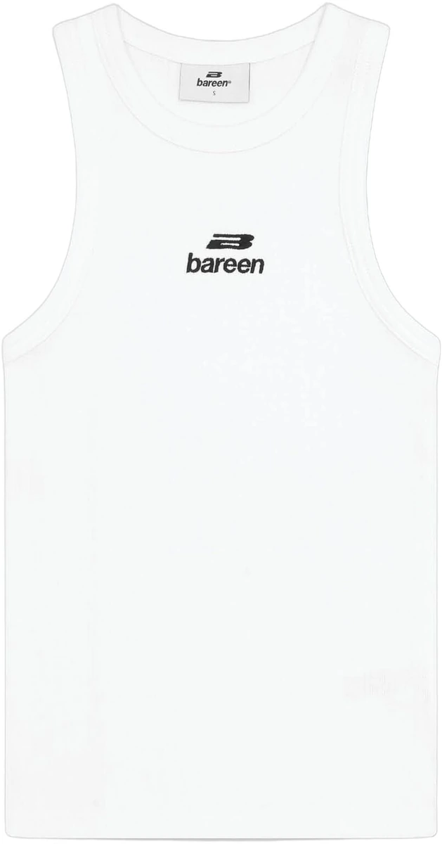 Hvid AW26 logo-tanktop fra Bareen