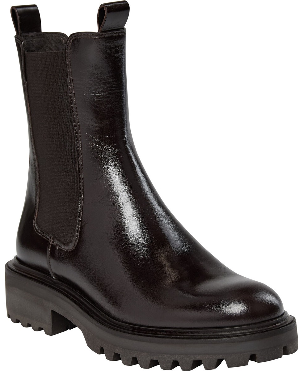 Sort chunky Billi Bi A6751 Chelsea boot i læder