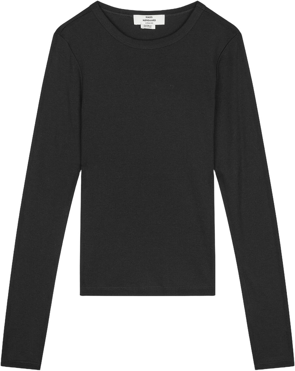 Sort langærmet Grace Jersey Camille T-shirt fra Mads Nørgaard